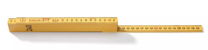 Hultafors 201304 Fibreglass 2.4m Folding Rule Yellow G59 2.4