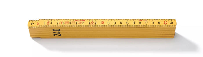 Hultafors 201304 Fibreglass 2.4m Folding Rule Yellow G59 2.4
