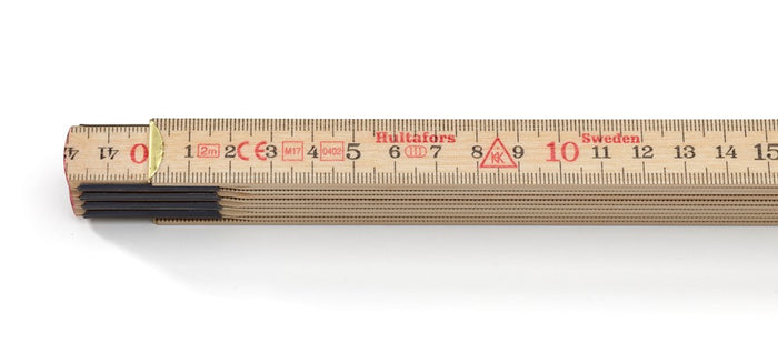 Hultafors 100004 Wooden 2m Folding Rule 10 Pce 59-2-10