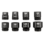 Draper Hi-Torq Metric Impact Socket Set 3/4