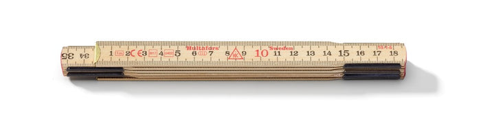 Hultafors 100204 Wooden 1m Folding Rule 6 Pce 59-1-6