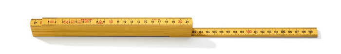 Hultafors 200004 Fibreglass 2m Folding Rule 10 Pce Yellow G 59-2-10 GU