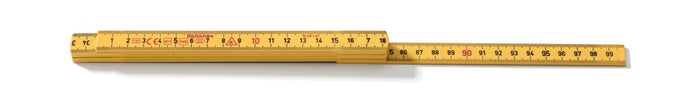 Hultafors 200204 Fibreglass 1m Folding Rule 6 Pce Yellow G 59-1-6 GU