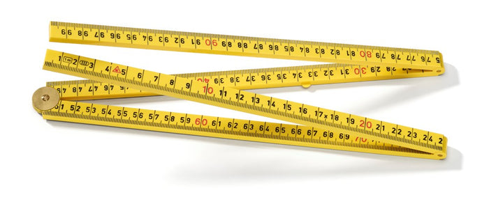 Hultafors 200904 Fibreglass 1m Folding Rule Yellow G59-1-4-12 GU