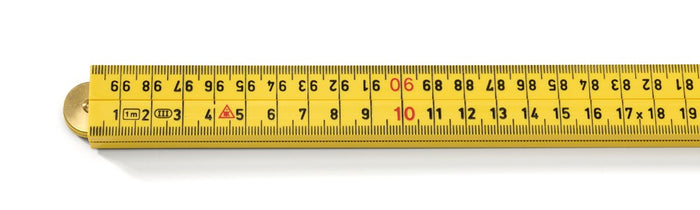 Hultafors 200904 Fibreglass 1m Folding Rule Yellow G59-1-4-12 GU
