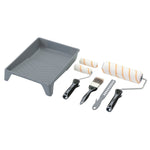 Draper Medium Pile Polyester Paint Roller & Brush Set (Soft Grip) 8 Piece