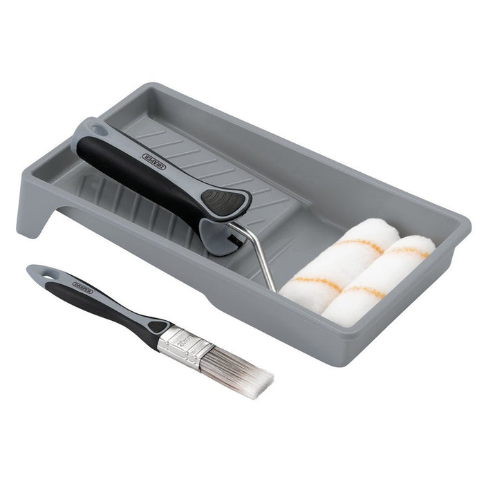 Draper  Medium Pile Polyester Paint Roller & Brush Set with Soft Grip 4