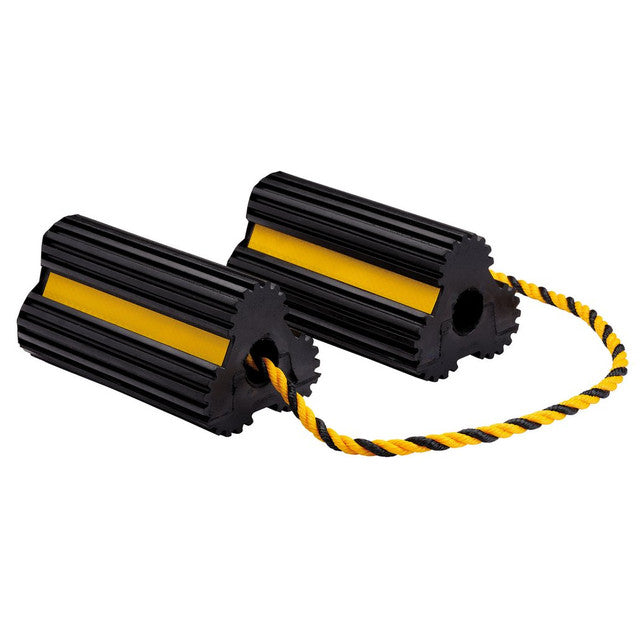 Draper Heavy Duty Rubber Wheel Chocks 3 Tonne Pair
