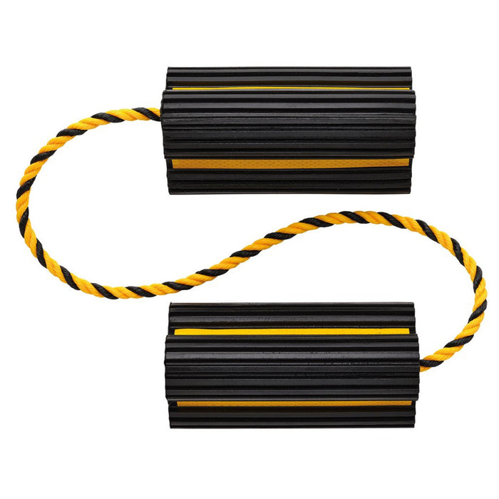Draper Heavy Duty Rubber Wheel Chocks 3 Tonne Pair