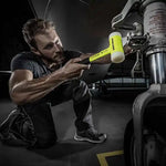 Halder Soft-Face Mallet Non-Rebound Break-Proof Steel Tube Handle Yellow Coated Ø 50mm Nylon