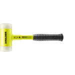 Halder Soft-Face Mallet Non-Rebound Break-Proof Steel Tube Handle Yellow Coated Ø 60mm Nylon