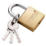 Draper Brass Cylinder Padlock 30mm
