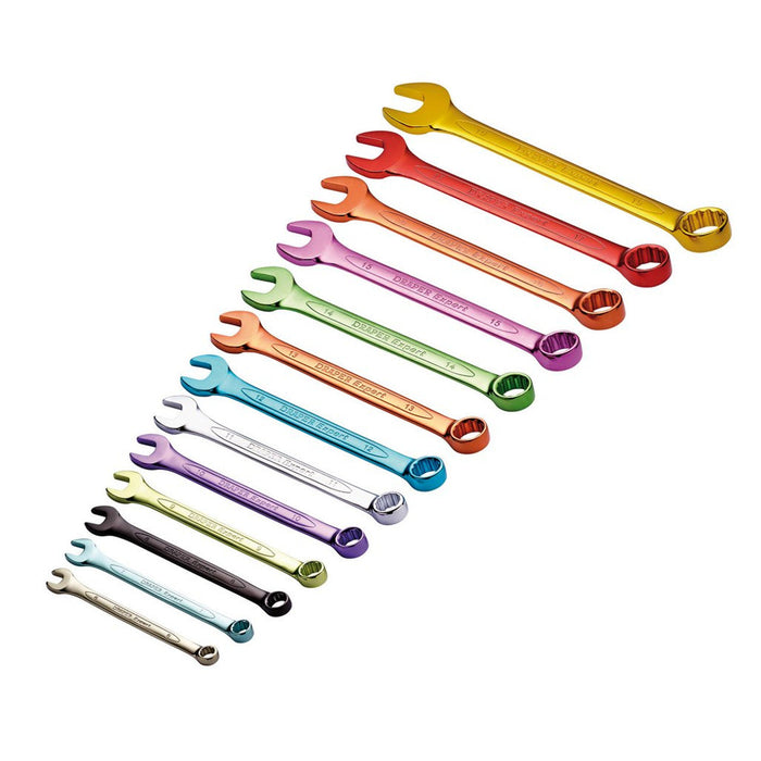 Draper Tools Hi-Torq® Metric Coloured Combination Spanner Set (13 Piece)