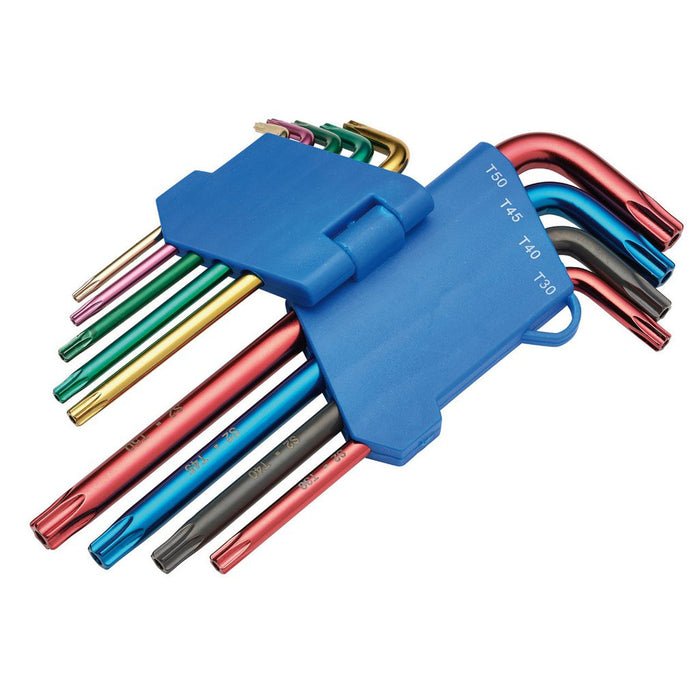 Draper TX-Star Security Coloured Hex Key Set 9 Piece