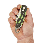 Draper Tools Folding Trimming Knife with Belt Clip (Green/Orange) 24424
