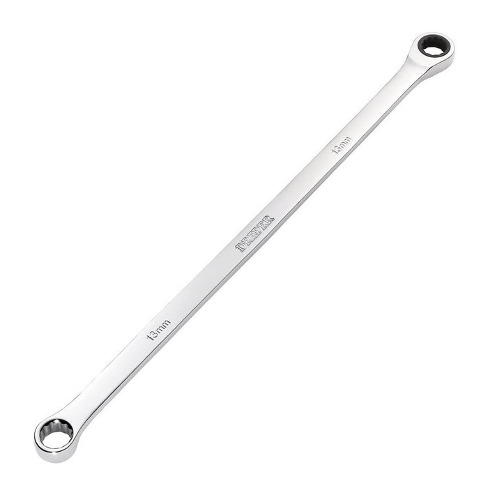 Draper HI-TORQ® Metric Extra-Long Double Ring Ratchet Spanner, 13mm