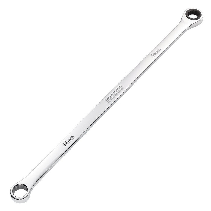 Draper HI-TORQ® Metric Extra-Long Double Ring Ratchet Spanner 14mm