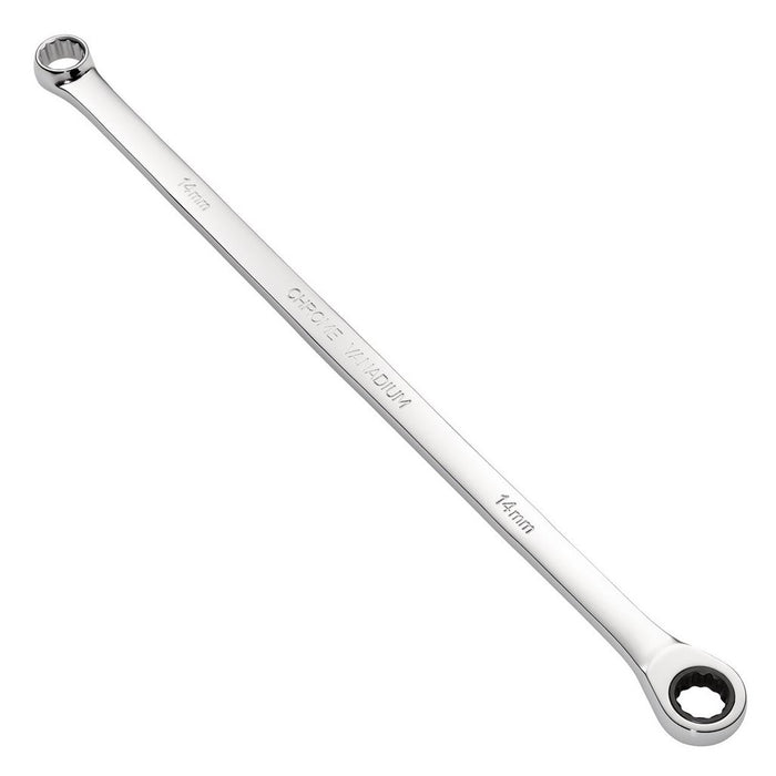 Draper HI-TORQ® Metric Extra-Long Double Ring Ratchet Spanner 14mm