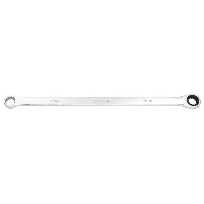 Draper HI-TORQ® Metric Extra-Long Double Ring Ratchet Spanner, 17mm