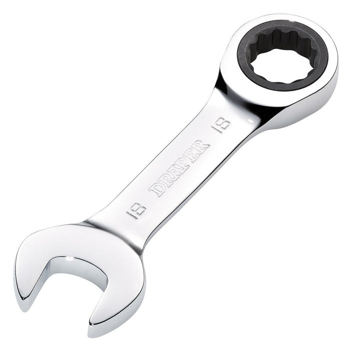 Draper Hi-Torq Metric Stubby Ratchet Combination Spanner 18mm