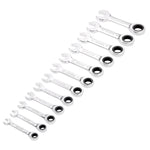 Draper HI-TORQ® Metric Stubby Ratchet Combination Spanner Set (12 Piece)