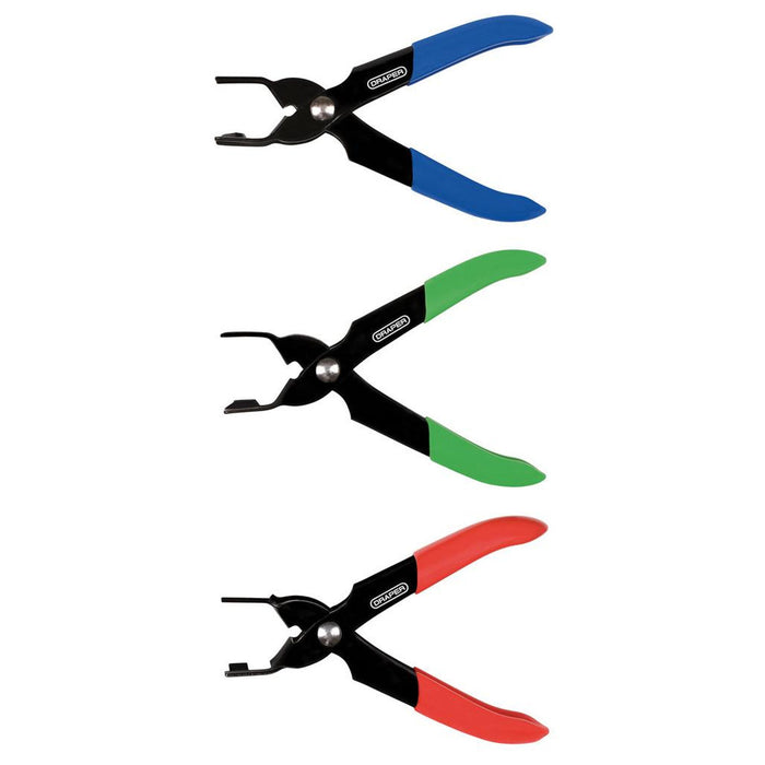 Draper Coolant & Fuel Pipe Pliers 3 Piece 28625