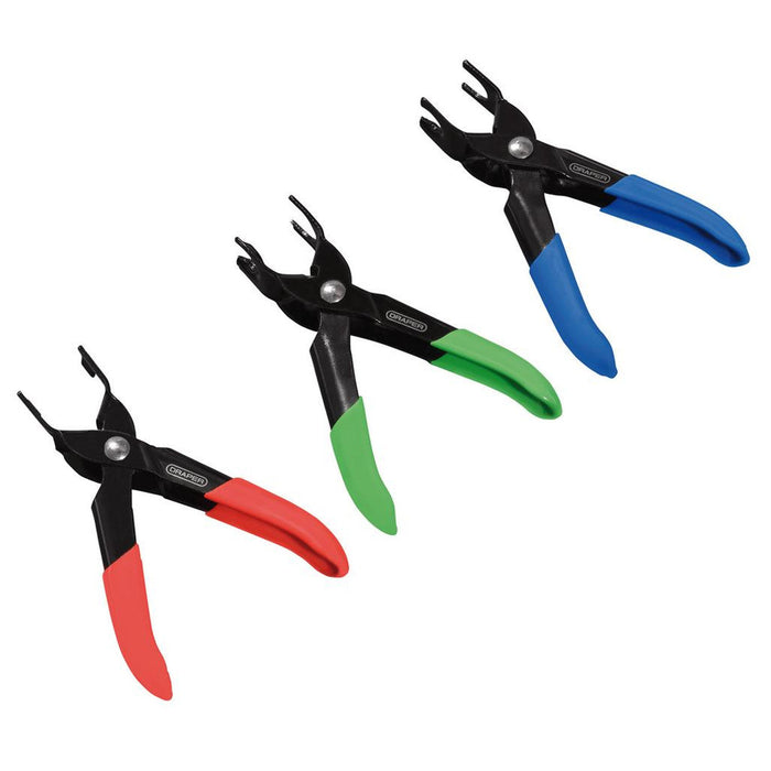 Draper Coolant & Fuel Pipe Pliers 3 Piece 28625