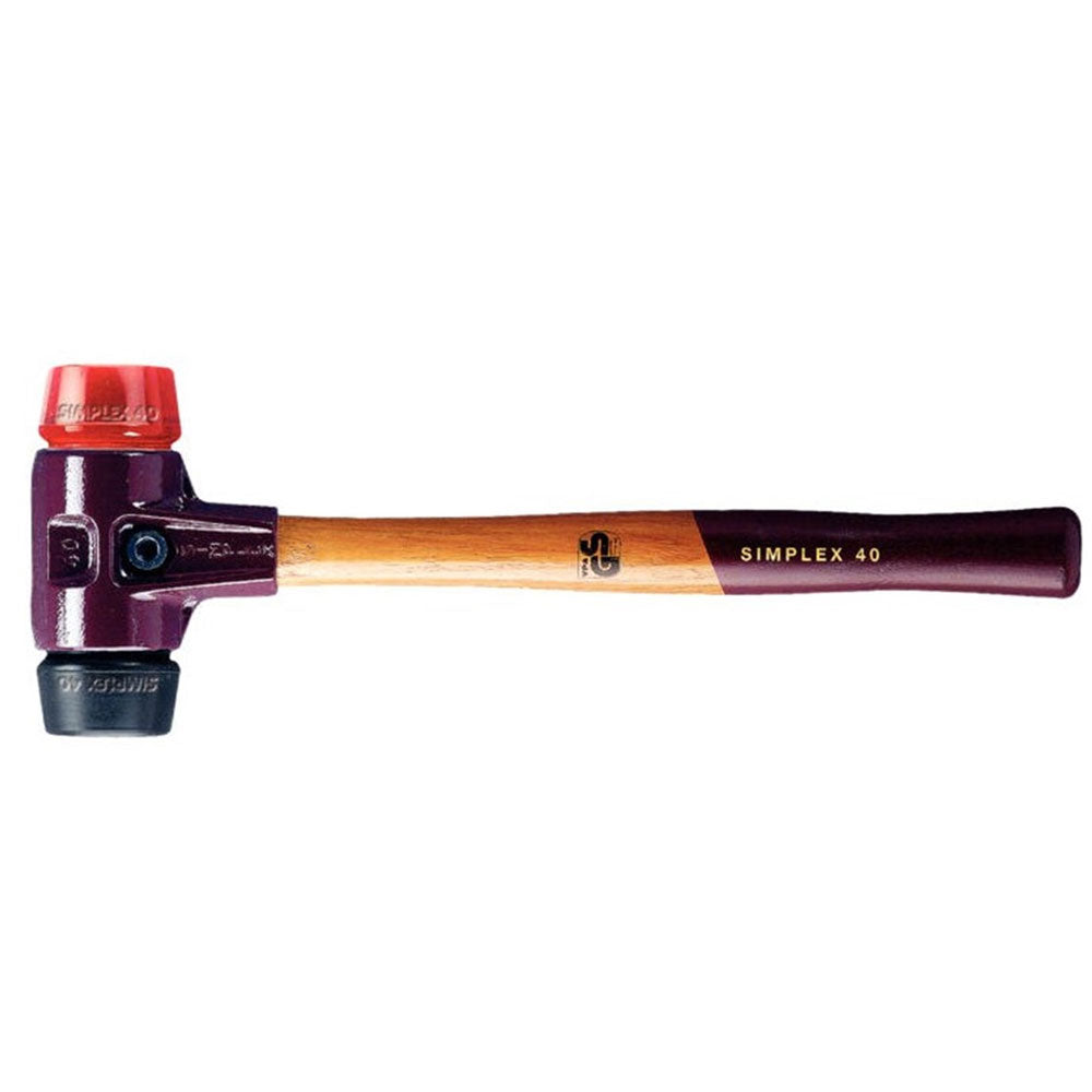 Halder SIMPLEX Soft-Face Mallet Rubber/Plastic with Wooden Handle & Ca ...