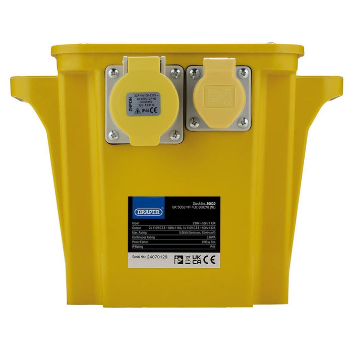 Draper 110V Portable Transformer 5.0kVA