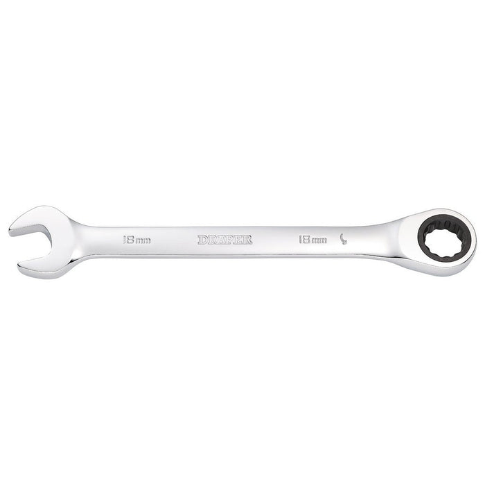 Draper Tools 18mm Metric Ratcheting Combination Spanner 31015