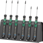 Wera 2052/6 Micro Ball End Hex Metric Precision Screwdriver Set & Rack 6 Pce 118156