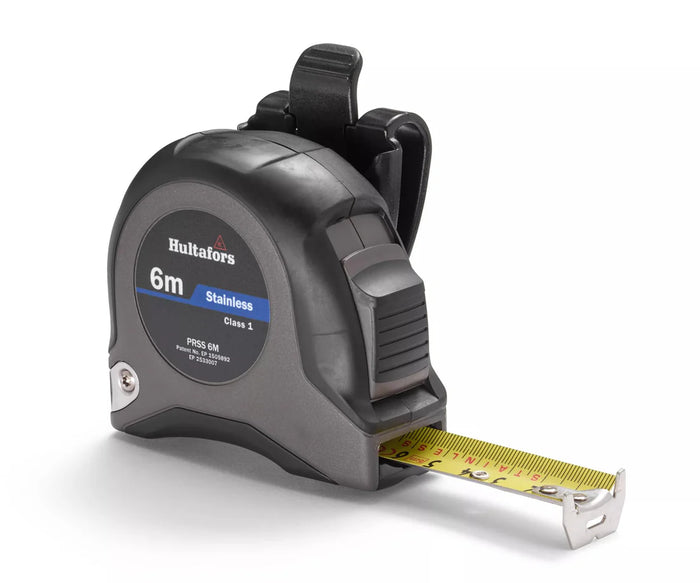 Hultafors 350503 Short Stainless Steel 6m Measuring Tape PRSS