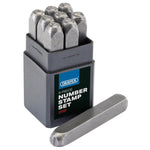 Draper Tools 0-9 Number Stamp Set, 3/16