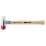 Halder BASEPLEX Soft-Face Mallet Zinc Die Cast Housing Wooden Handle Nylon/Cellulose Acetate 215g
