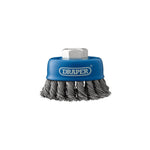 Draper Tools Steel Twist-Knot Wire Cup Brush 75mm M14
