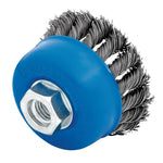 Draper Tools Steel Twist-Knot Wire Cup Brush 75mm M14