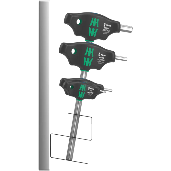 Wera 454/7 HF Set 2 Screwdriver Set T-handle Hex-Plus Screwdrivers with Holding Function 023453