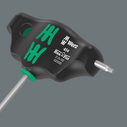 Wera 454/10 HF Set Imperial 2 Screwdriver Set T-Handle Hex-Plus with Holding Function Imperial 10 Piece 023454