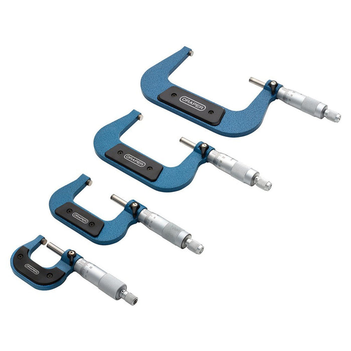 Draper Tools Metric External Micrometer Set (4 Piece)