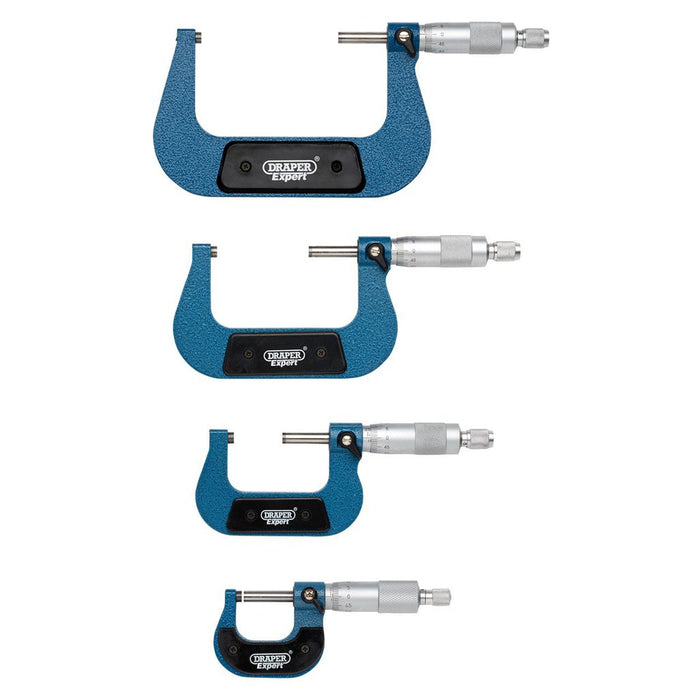 Draper Tools Metric External Micrometer Set (4 Piece)