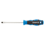 Draper Tools 5.0 x 100mm Plain Slot Screwdriver with Soft Grip Handles 48922