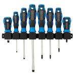 Draper Tools Soft Grip Screwdriver Set 8 Piece 48933