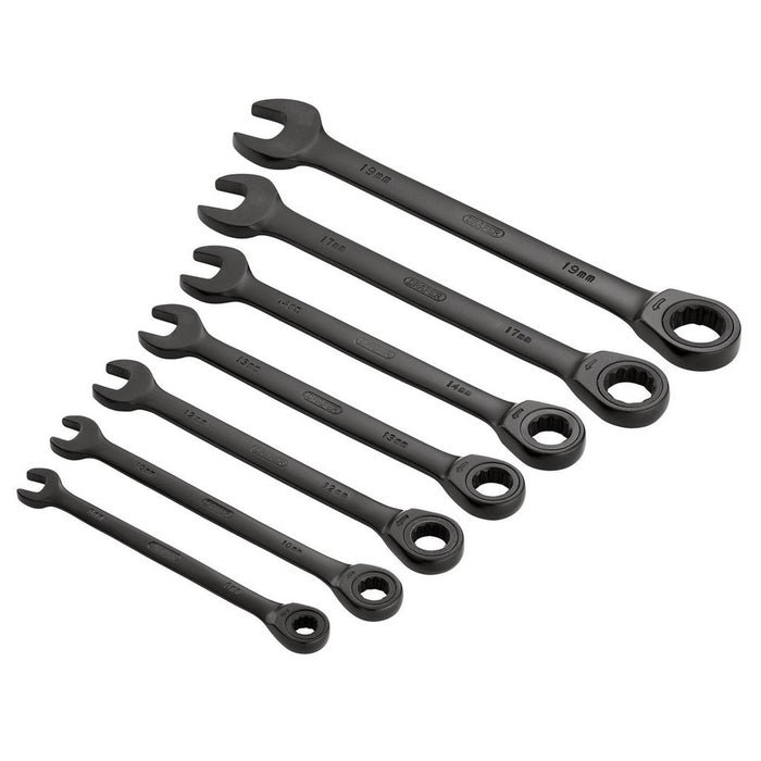 Draper Hi-Torq® Metric Ratcheting Combination Spanner Set, 7 Pce