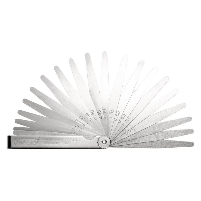 Draper Tools 20 Blade Metric Feeler Gauge Set