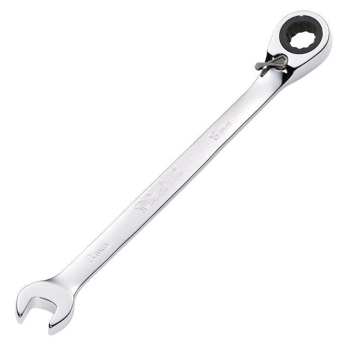Draper Tools Hi-Torq® Metric Reversible Ratcheting Combination Spanner 8mm 51967