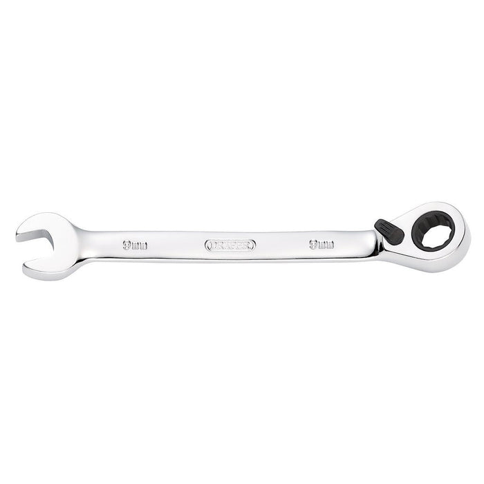 Draper Tools Hi-Torq® Metric Reversible Ratcheting Combination Spanner 9mm 51968