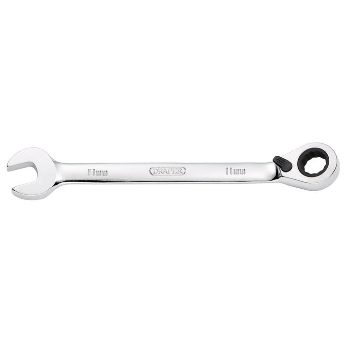 Draper Tools Hi-Torq® Metric Reversible Ratcheting Combination Spanner, 11mm