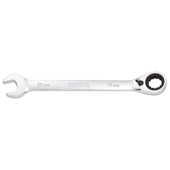 Draper Tools Hi-Torq® Metric Reversible Ratcheting Combination Spanner 17mm 52005
