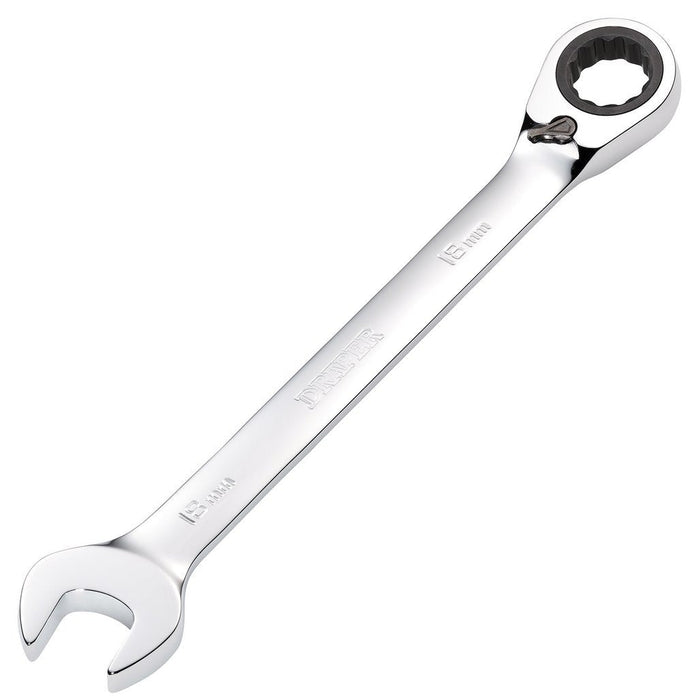 Draper Tools 18mm Draper Hi-Torq® Metric Reversible Ratcheting Combination Spanner 52006