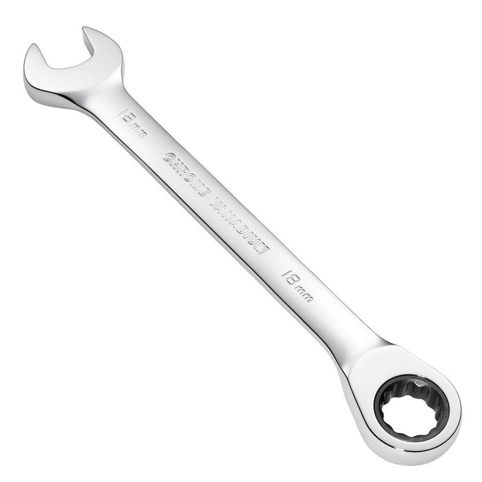Draper Tools 18mm Draper Hi-Torq® Metric Reversible Ratcheting Combination Spanner 52006